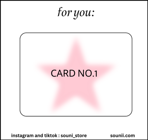 A gift card with a message design